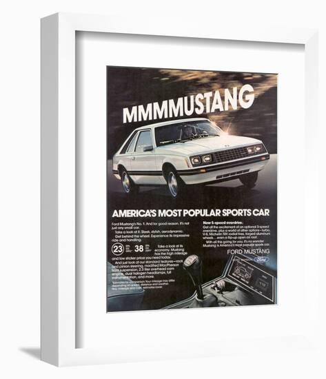 1981 Mustang - Most Popular-null-Framed Premium Giclee Print