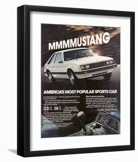 1981 Mustang - Most Popular-null-Framed Art Print