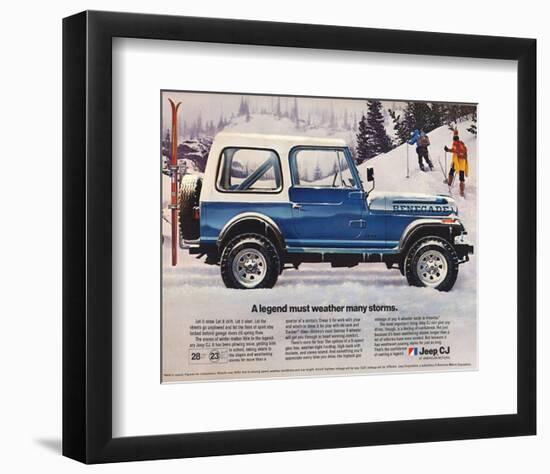 1982 Jeep Renegade - a Legend-null-Framed Art Print