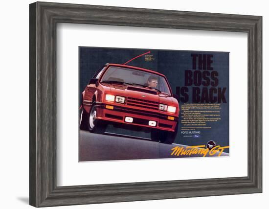 1982 Mustang GT - Boss is Back-null-Framed Art Print