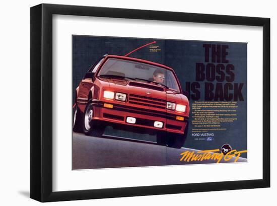 1982 Mustang GT - Boss is Back-null-Framed Art Print