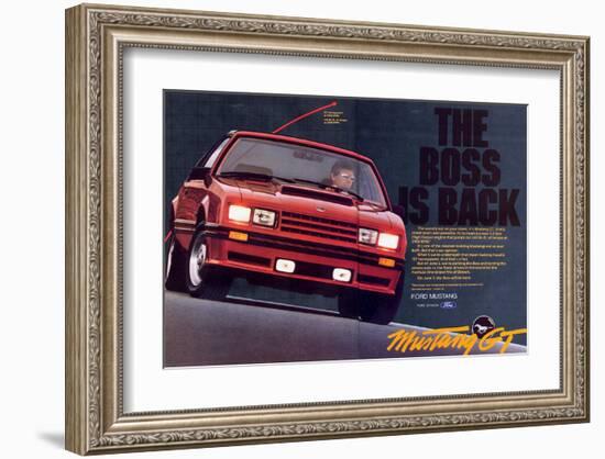 1982 Mustang GT - Boss is Back-null-Framed Art Print