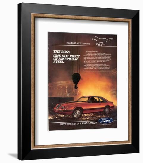 1983 Mustang American Steel-null-Framed Art Print