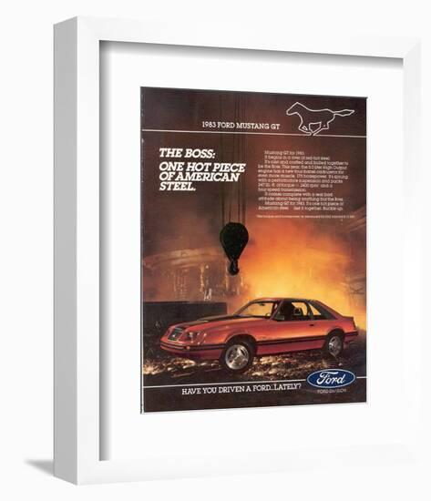 1983 Mustang American Steel--Framed Art Print