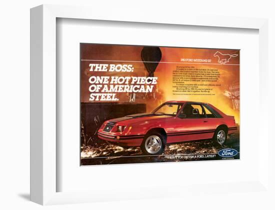 1983Mustang the Boss Hot Piece-null-Framed Premium Giclee Print