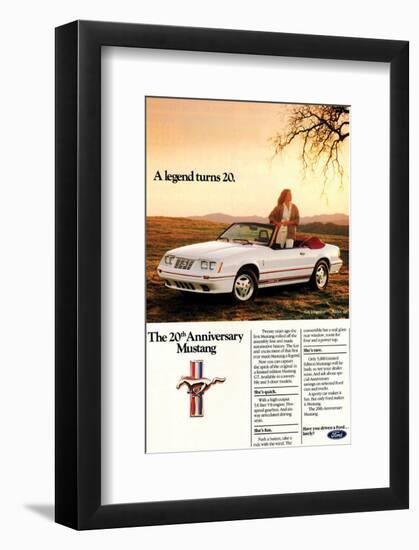1984 Mustang GT 20th-null-Framed Premium Giclee Print