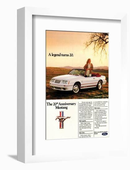 1984 Mustang GT 20th-null-Framed Premium Giclee Print