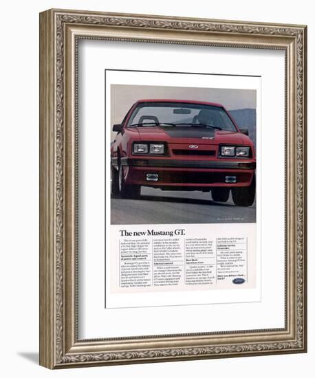1985 the New Mustang GT-null-Framed Art Print