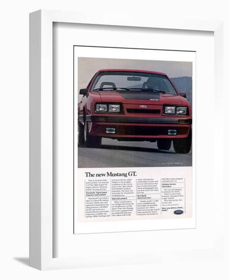 1985 the New Mustang GT-null-Framed Art Print