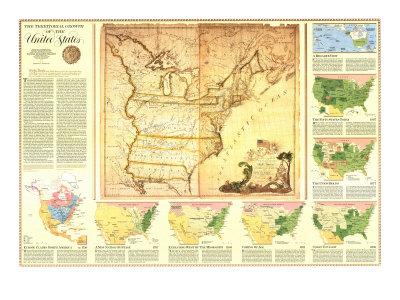 1987 Territorial Growth Of The United States Map Art Print National Geographic Maps Art Com