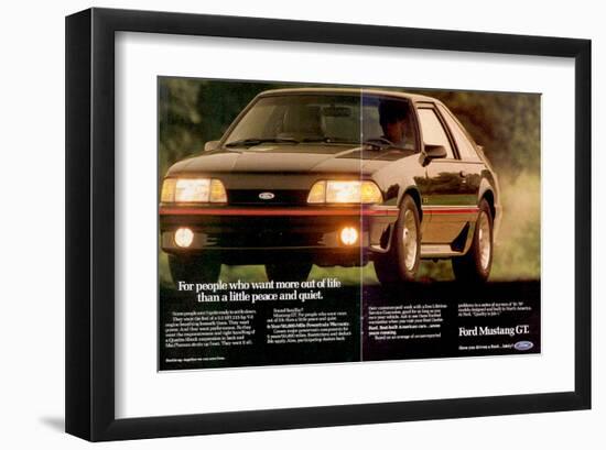 1988 Mustang More Out of Life-null-Framed Art Print