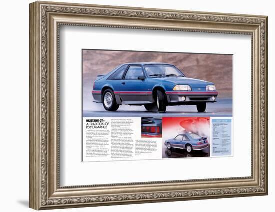 1989 Mustang GT Tradition…-null-Framed Premium Giclee Print