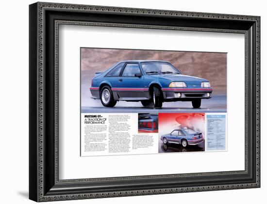 1989 Mustang GT Tradition…-null-Framed Premium Giclee Print