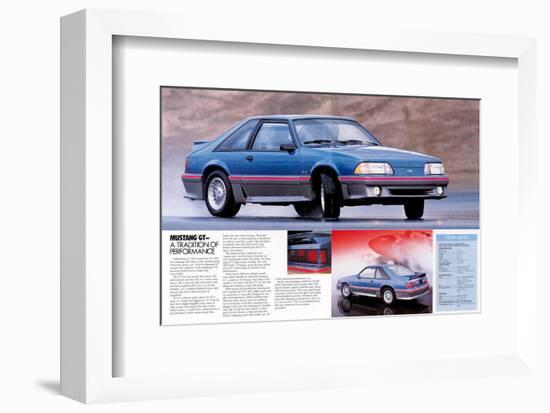 1989 Mustang GT Tradition…-null-Framed Art Print