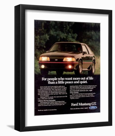 1989 Mustang People Want More-null-Framed Art Print