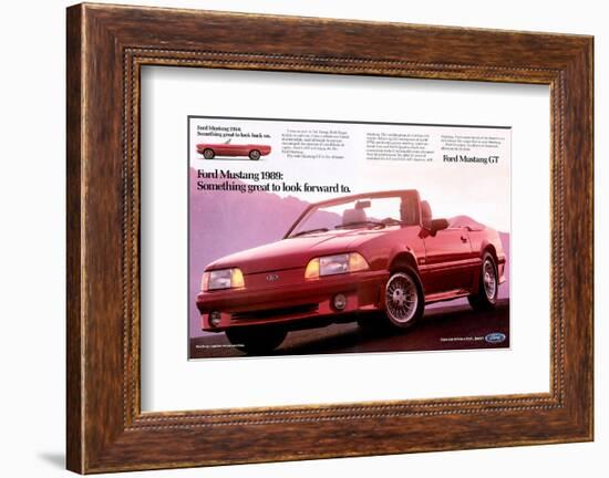 1989Mustang-To Look Forward To-null-Framed Art Print