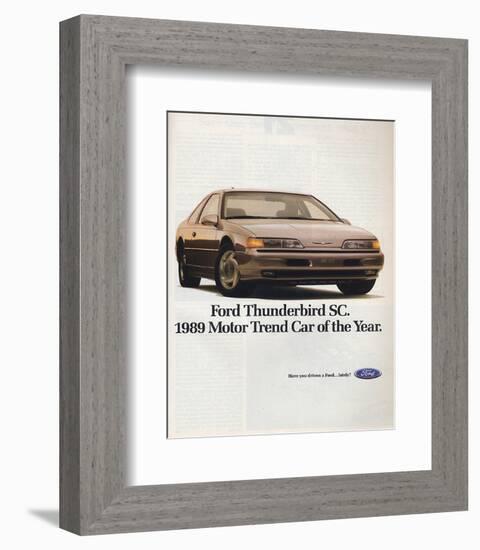 1989Thunderbird Car of the Year-null-Framed Premium Giclee Print