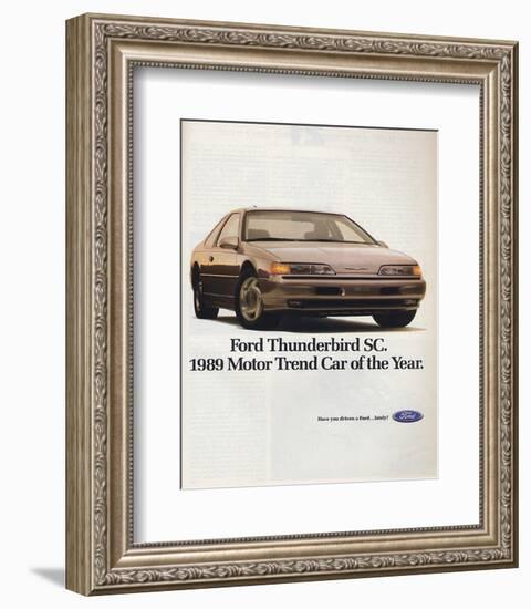 1989Thunderbird Car of the Year-null-Framed Art Print