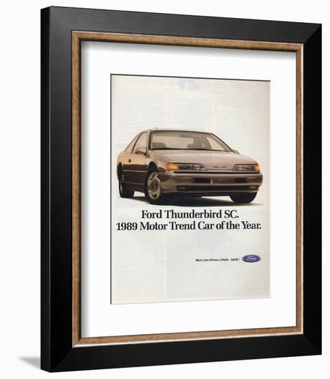 1989Thunderbird Car of the Year-null-Framed Art Print