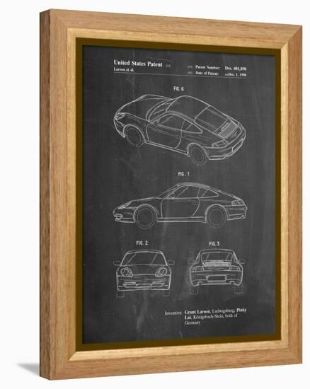 199 Porsche 911 Patent-Cole Borders-Framed Stretched Canvas