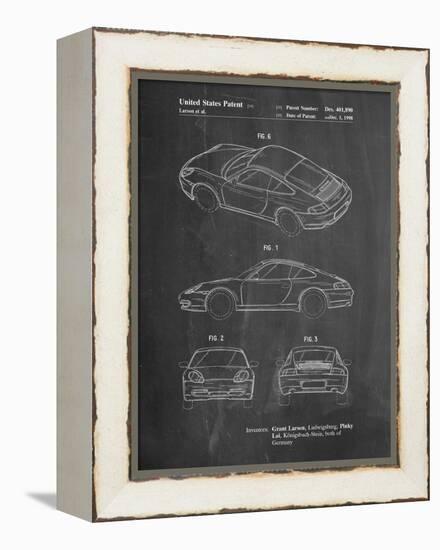 199 Porsche 911 Patent-Cole Borders-Framed Stretched Canvas