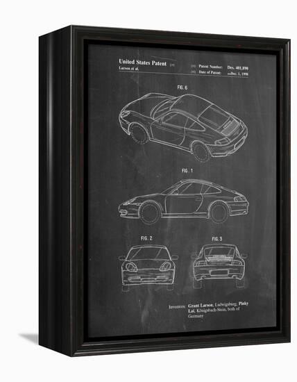 199 Porsche 911 Patent-Cole Borders-Framed Stretched Canvas