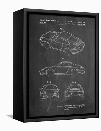 199 Porsche 911 Patent-Cole Borders-Framed Stretched Canvas