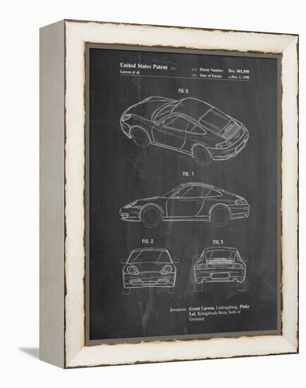 199 Porsche 911 Patent-Cole Borders-Framed Stretched Canvas