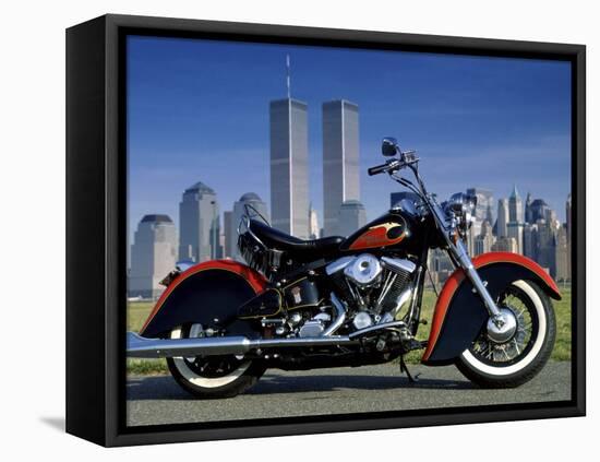 1990 Heritage Classic Harley Davidson, New York City, USA-null-Framed Premier Image Canvas