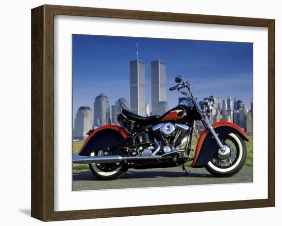 1990 Heritage Classic Harley Davidson, New York City, USA-null-Framed Photographic Print