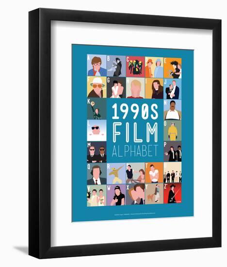 1990s Film Alphabet - A to Z-Stephen Wildish-Framed Giclee Print