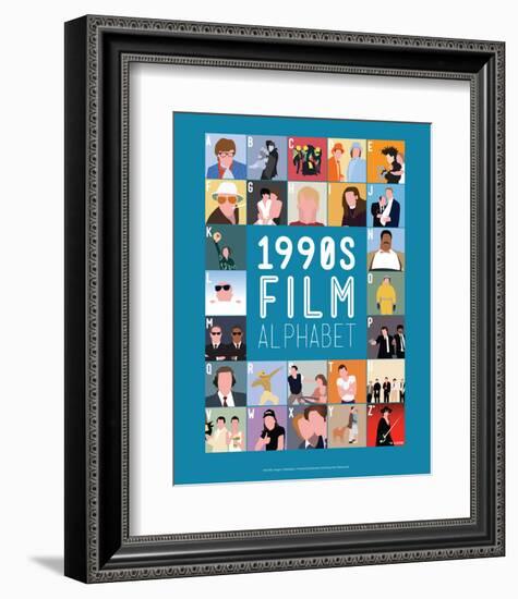 1990s Film Alphabet - A to Z-Stephen Wildish-Framed Giclee Print