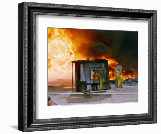 1991 Gulf War Oil Fires-Bill Haber-Framed Photographic Print