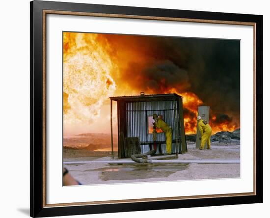 1991 Gulf War Oil Fires-Bill Haber-Framed Photographic Print