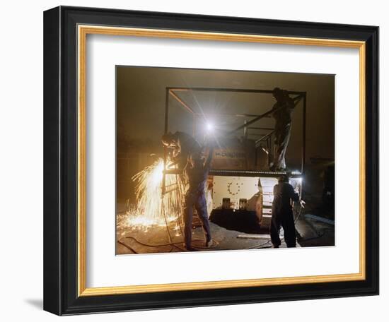 1991 Gulf War Oil Fires-Roberto Borea-Framed Photographic Print