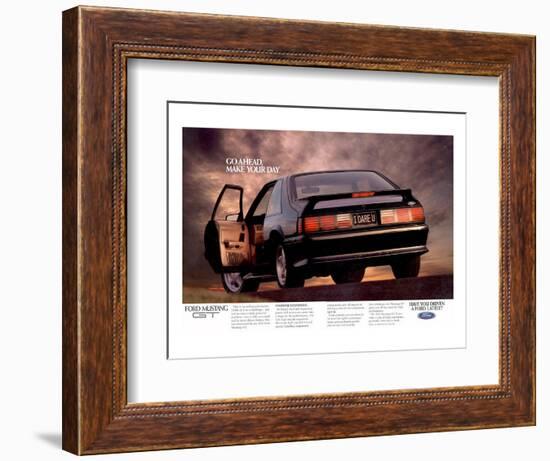 1992 Mustang - I Dare You-null-Framed Art Print