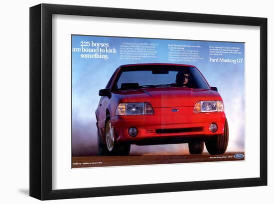 1993 Mustang - 225 Horses-null-Framed Art Print