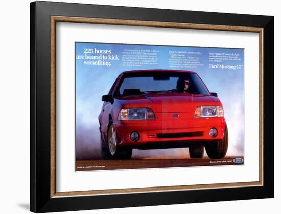 1993 Mustang - 225 Horses-null-Framed Art Print