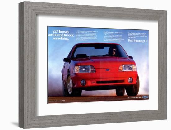 1993 Mustang - 225 Horses-null-Framed Art Print