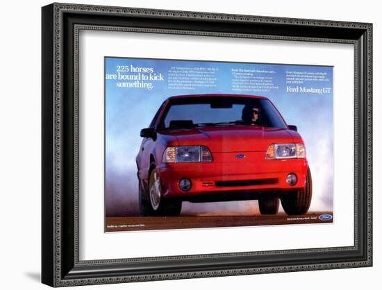 1993 Mustang - 225 Horses-null-Framed Art Print