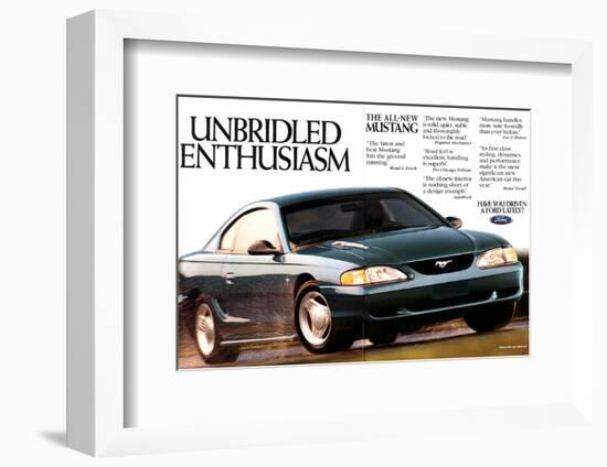 1994 Mustang - Enthusiasm-null-Framed Premium Giclee Print