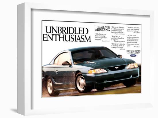 1994 Mustang - Enthusiasm-null-Framed Art Print