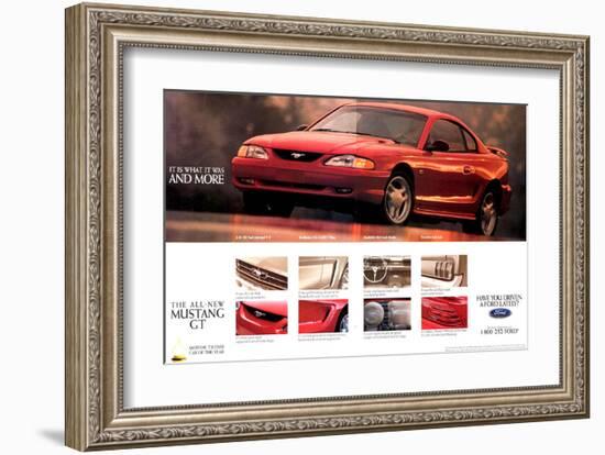 1994 Mustang - What It Was…-null-Framed Art Print