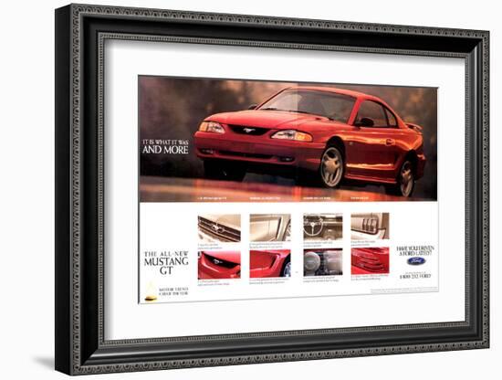 1994 Mustang - What It Was…-null-Framed Art Print