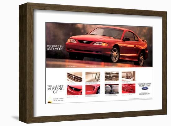 1994 Mustang - What It Was…-null-Framed Art Print