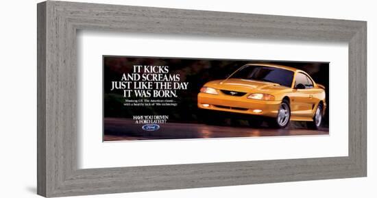 1995 Mustang - Day it Was Born-null-Framed Art Print