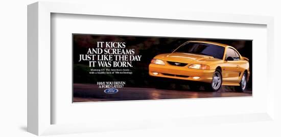 1995 Mustang - Day it Was Born-null-Framed Art Print