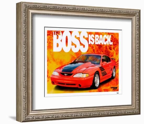 1995 Mustang-The Boss is Back-null-Framed Art Print