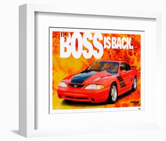 1995 Mustang-The Boss is Back-null-Framed Art Print