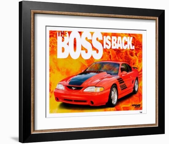 1995 Mustang-The Boss is Back-null-Framed Art Print